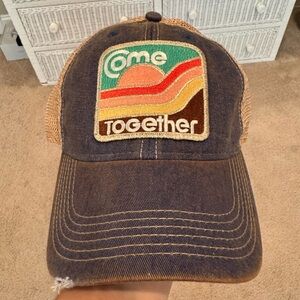 Judith March Distressed Patch Hat